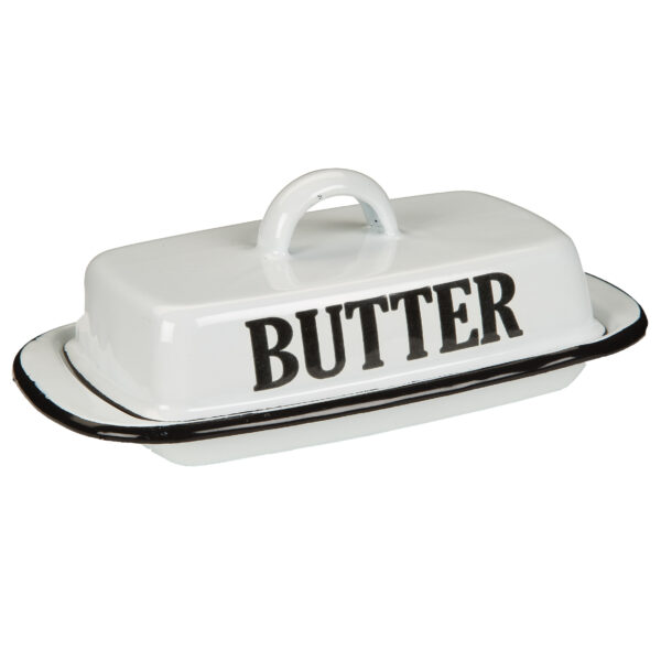 Butter Butterdose Küche cpuntry shabby Emaille