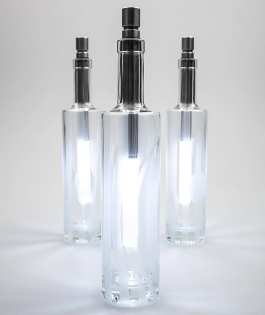 Flaschenleuchte Stablampe LED Lampe Bottlelight Atmosphäre bottle light nolinearts