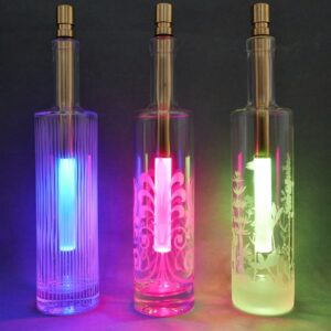 Flaschenlampe Bottlelight Tischlampe LED Lampe Nolinearts Bottlelight