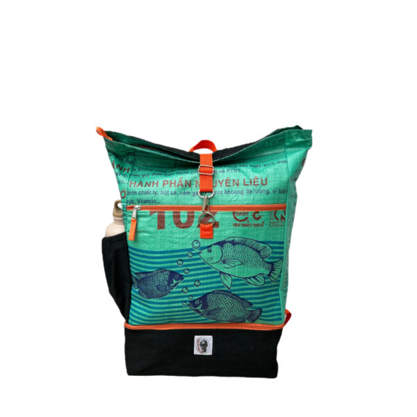 Rucksack nachhaltig Beadbags Rucksack aus recyceltem Reissack nolinearts